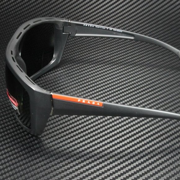 Prada Men's Matte Black and Green Sunglasses! - Picture 4 of 4